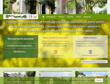 Tablet Screenshot of domyopieki.pl